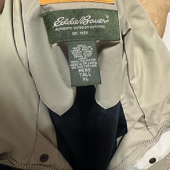 Eddie Bauer Performance Systems Mens XL Tall Full ZIP Jacket with hood in collar - Picture 4 of 6